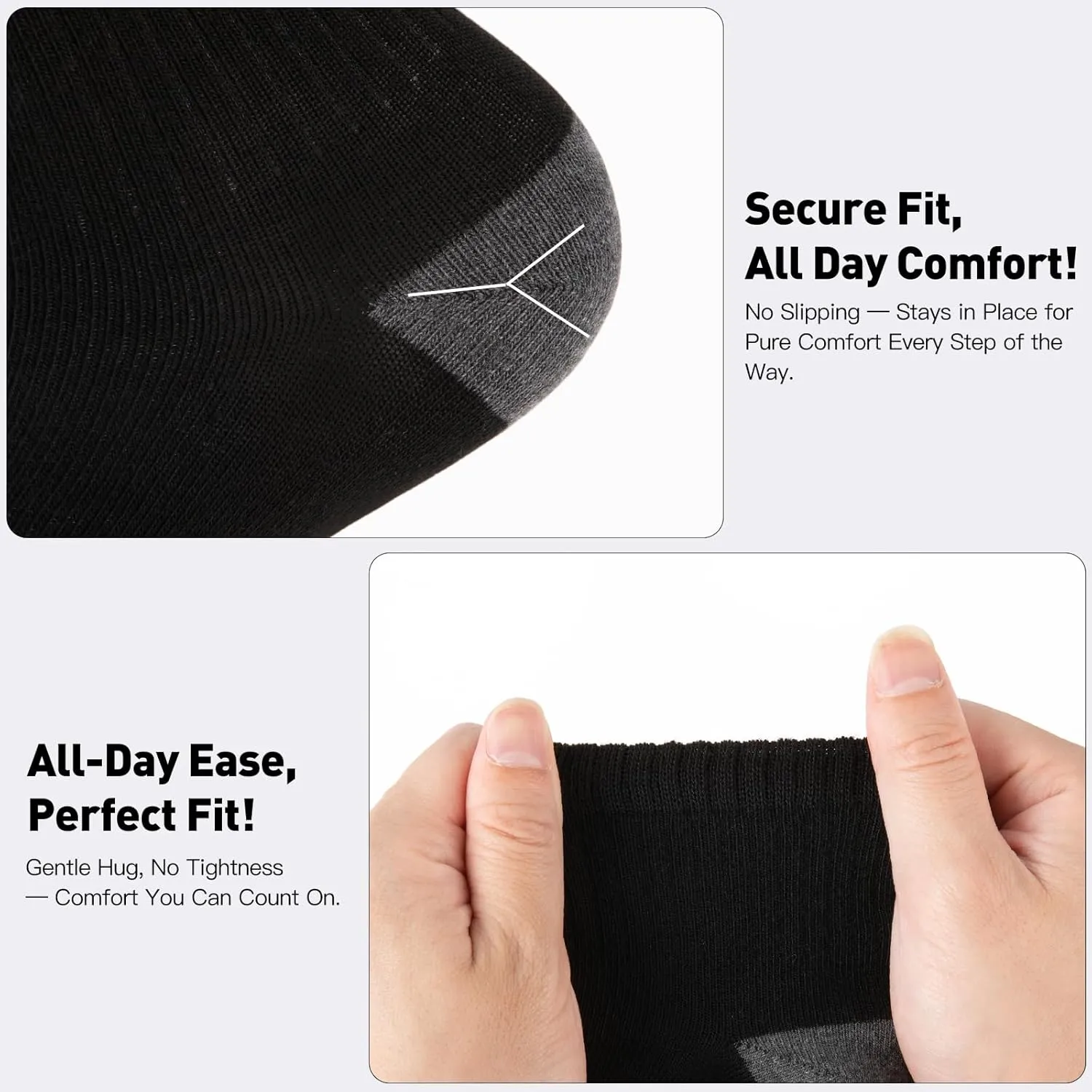 20 Pack 3 Styles Men's/Women's Mini Crew Ankle Socks Quarter Bulk - Breathable Thin Athletic Socks, Fits Shoe Size 8-12
