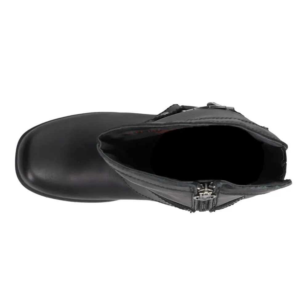 Amber Zippered Motorcycle Boots