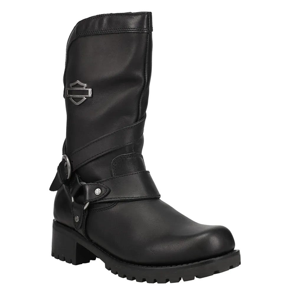 Amber Zippered Motorcycle Boots