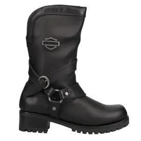 Amber Zippered Motorcycle Boots