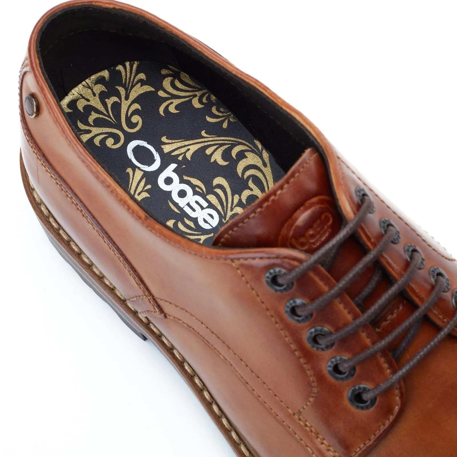 Base London Halsey Washed Derby Shoes