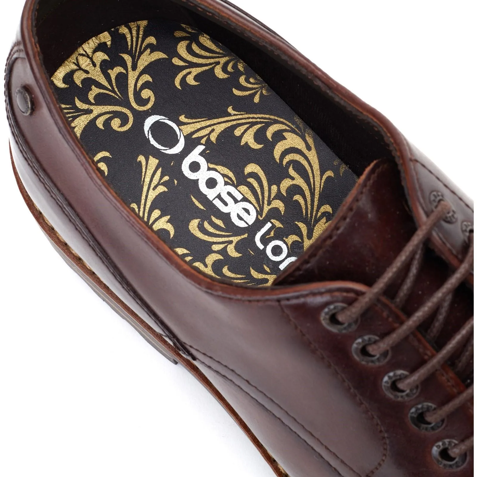 Base London Halsey Washed Derby Shoes