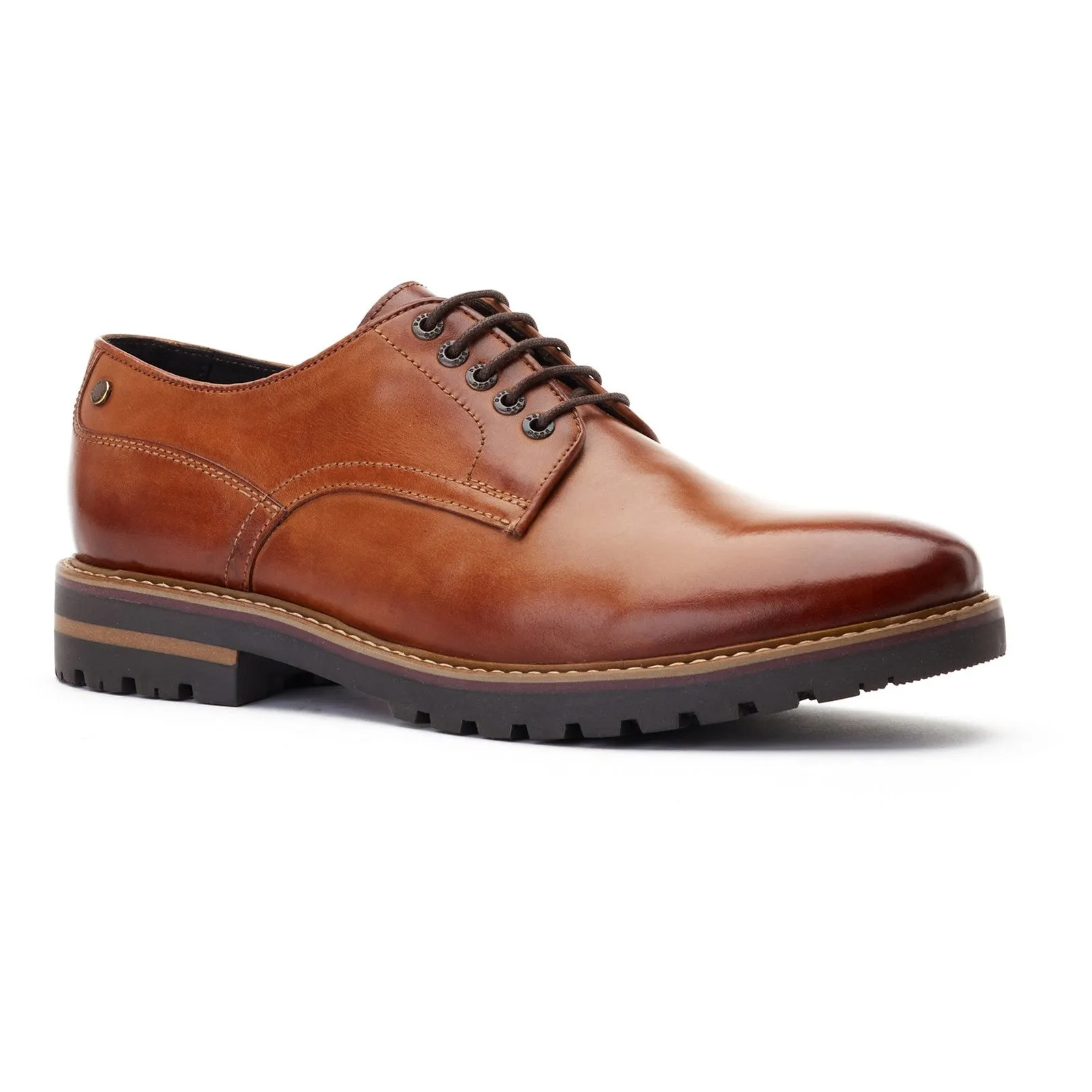 Base London Halsey Washed Derby Shoes