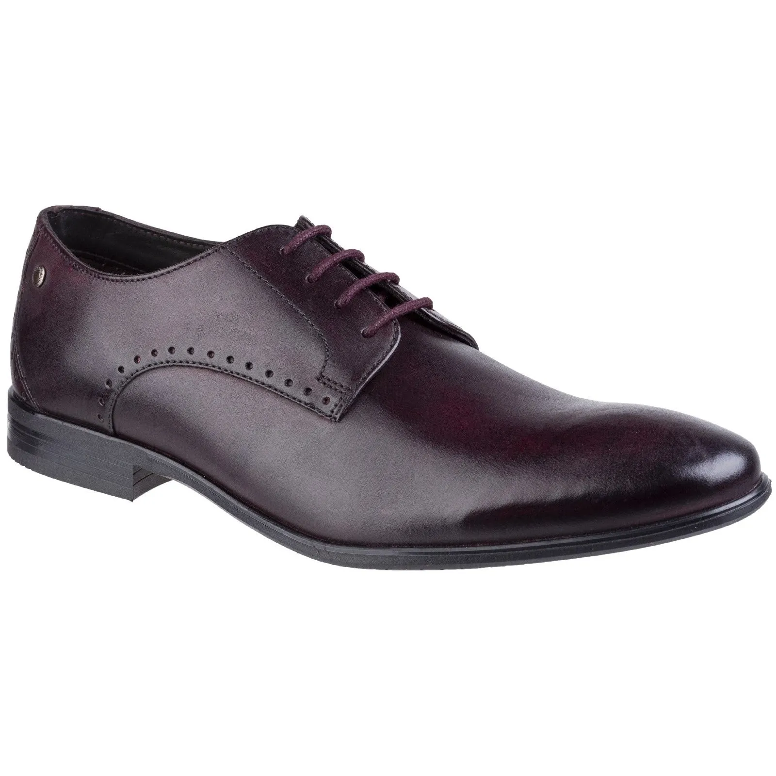Base London Westbury Washed Plain Toe Derby Shoe