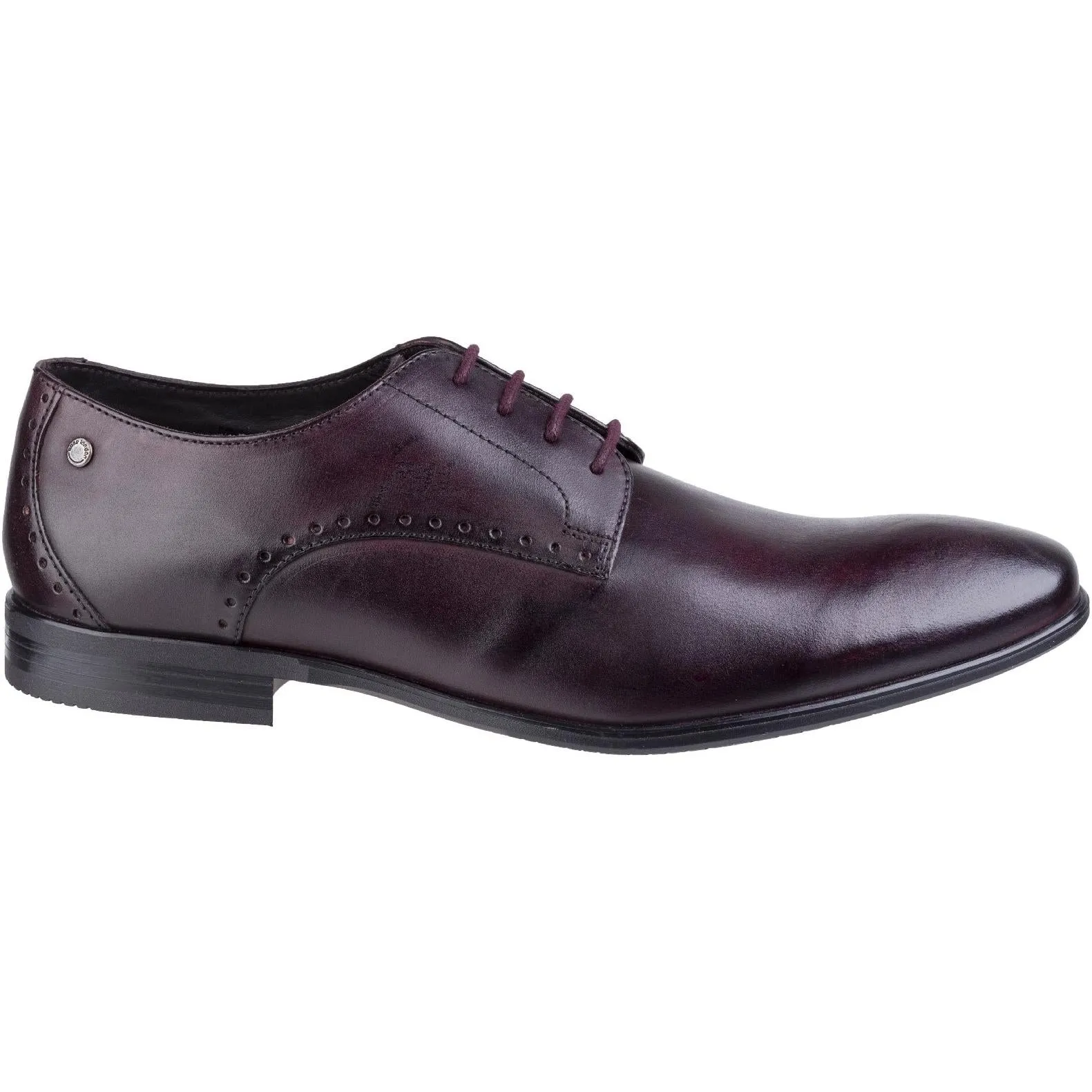 Base London Westbury Washed Plain Toe Derby Shoe