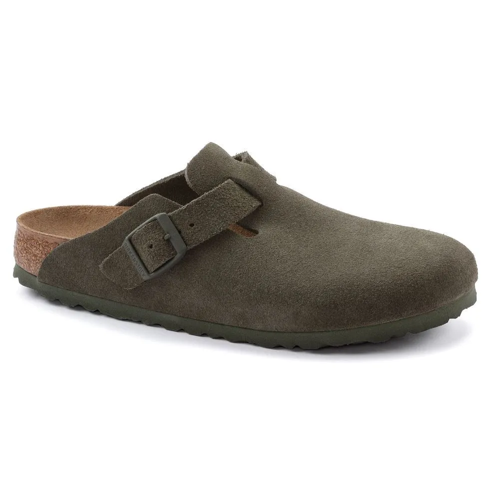 Birkenstock Boston Narrow Suede Shearling Clog
