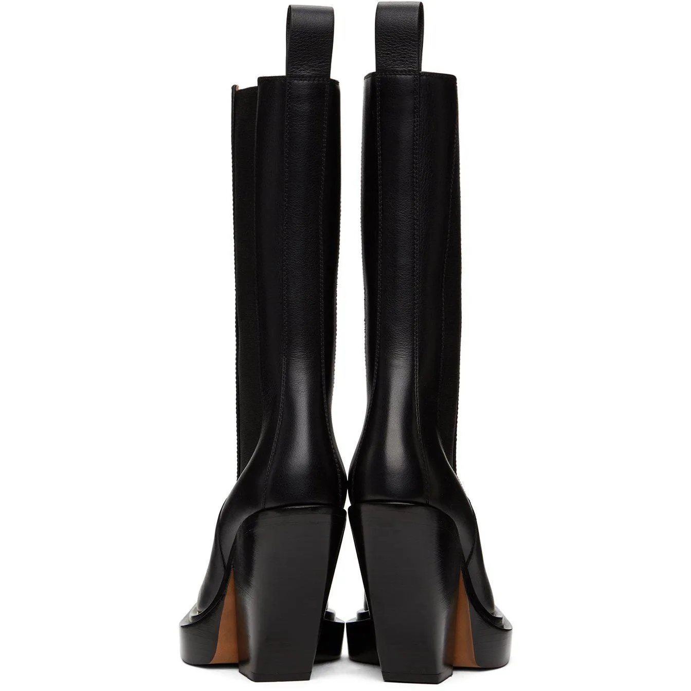 Bottega Veneta Black 'The Lean' Chelsea Boots
