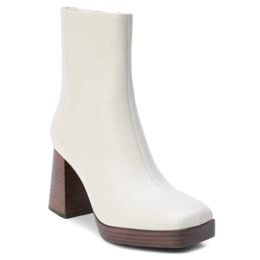 Duke Square Toe Platform Zippered Boots