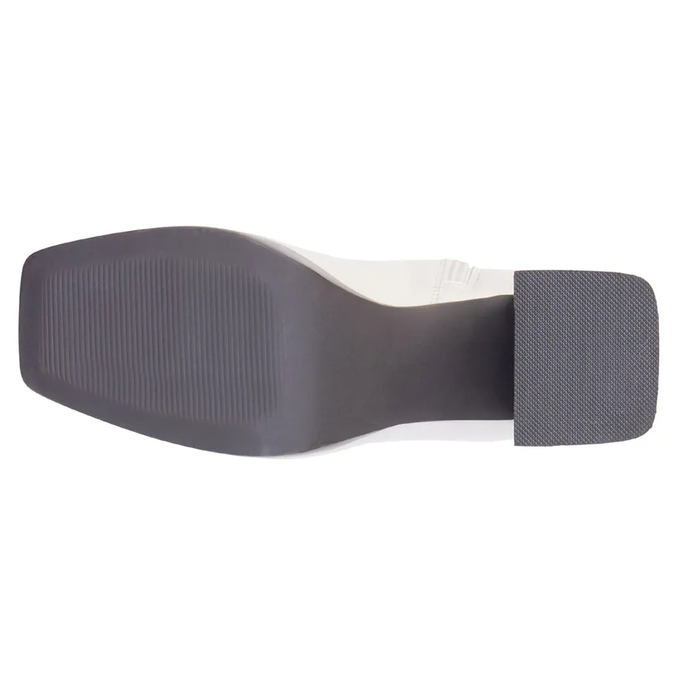 Duke Square Toe Platform Zippered Boots
