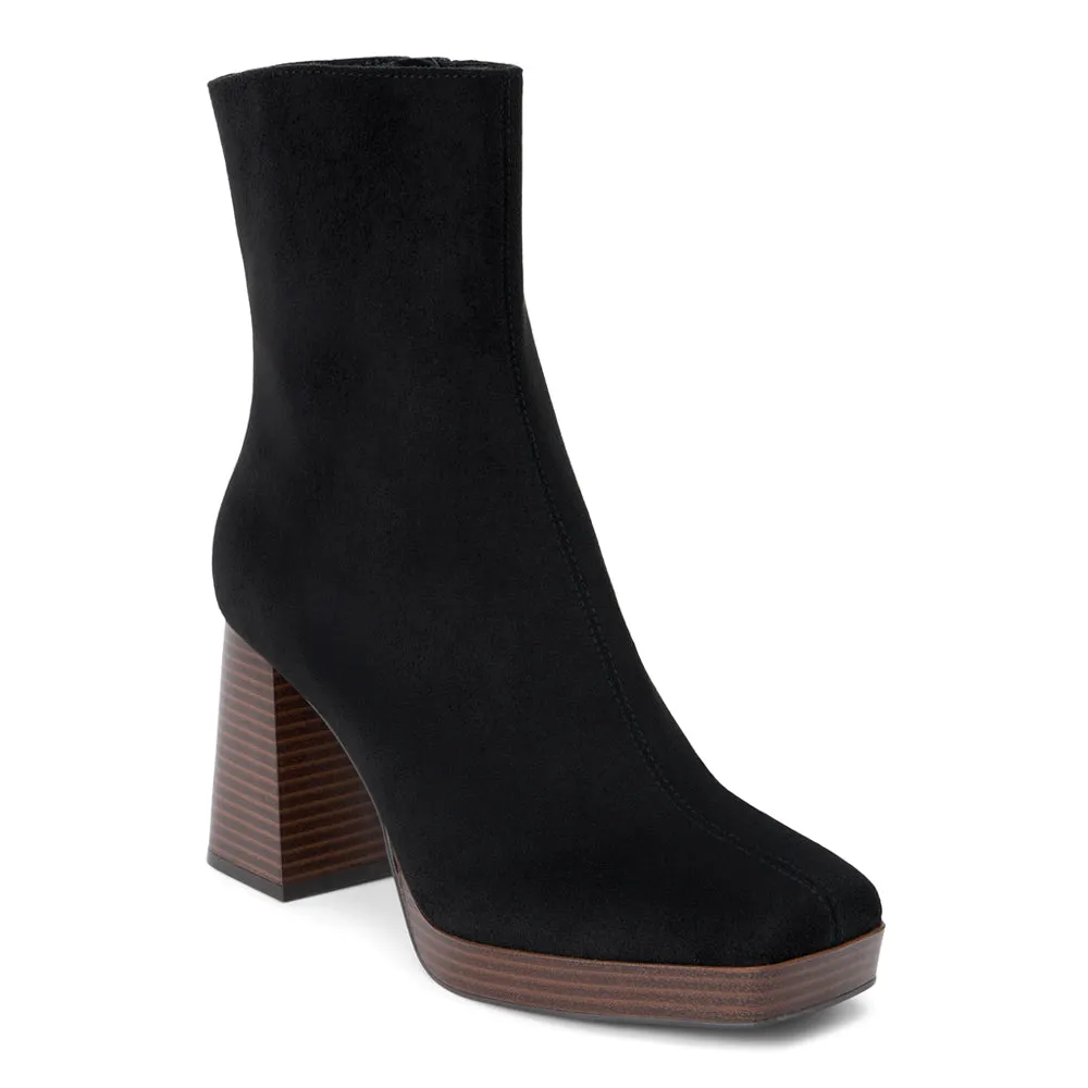 Duke Square Toe Platform Zippered Boots