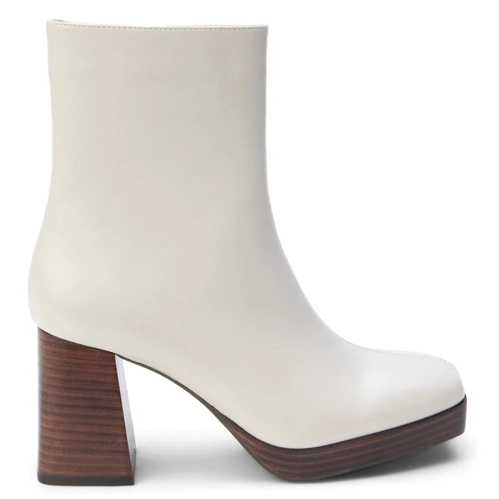 Duke Square Toe Platform Zippered Boots