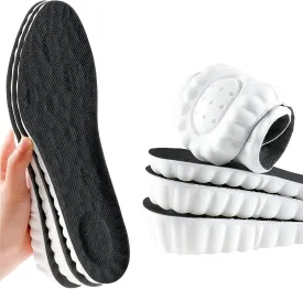 Height Increase Memory Foam Insoles for Men & Women - Taller Heel Lift Shoe Inserts with Breathable Cushioned Comfort for Sports Shoes, Work Boots | Trim to Fit (Black 2.5cm, 9-11.5 US Men)