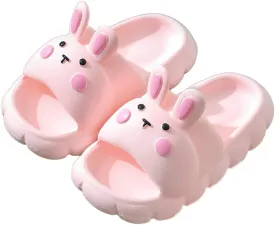 Kids Cloud Sandals Girls Cute Rabbit Slippers Indoor Outdoor Non Slip Cloud Slides Funny Bathroom Pillow Slipper