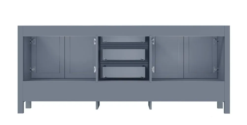 Lexora Jacques 80" Dark Grey Vanity Cabinet Only LJ342280DB00000