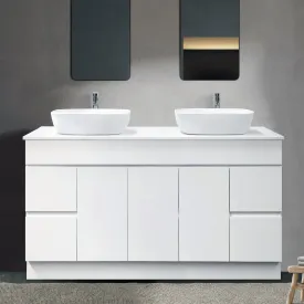 LUCA 1500mm Floor Standing Bathroom Vanity   Luxe Stone Top