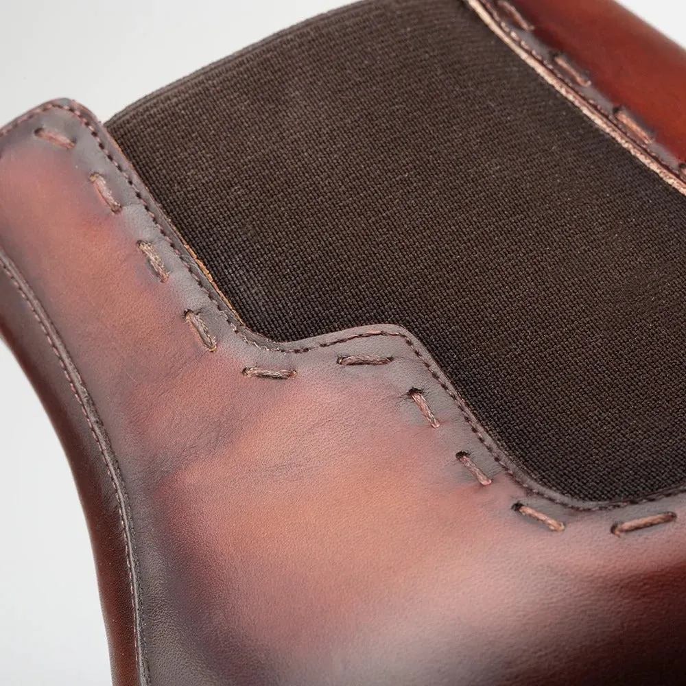 Mezlan E20484 Men's Shoes Calf-Skin Leather Chelsea Boots (MZ3520)
