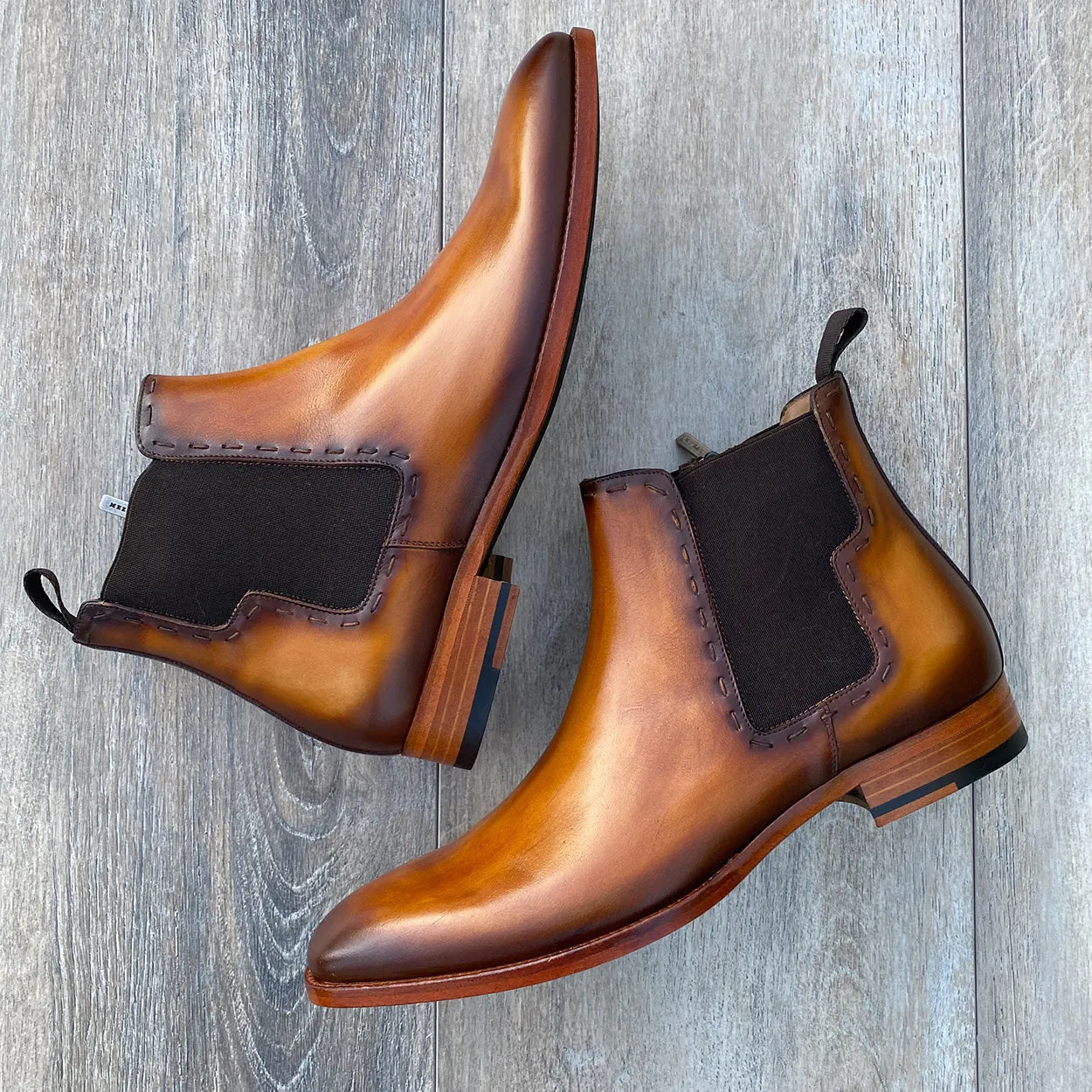 Mezlan E20484 Men's Shoes Calf-Skin Leather Chelsea Boots (MZ3520)