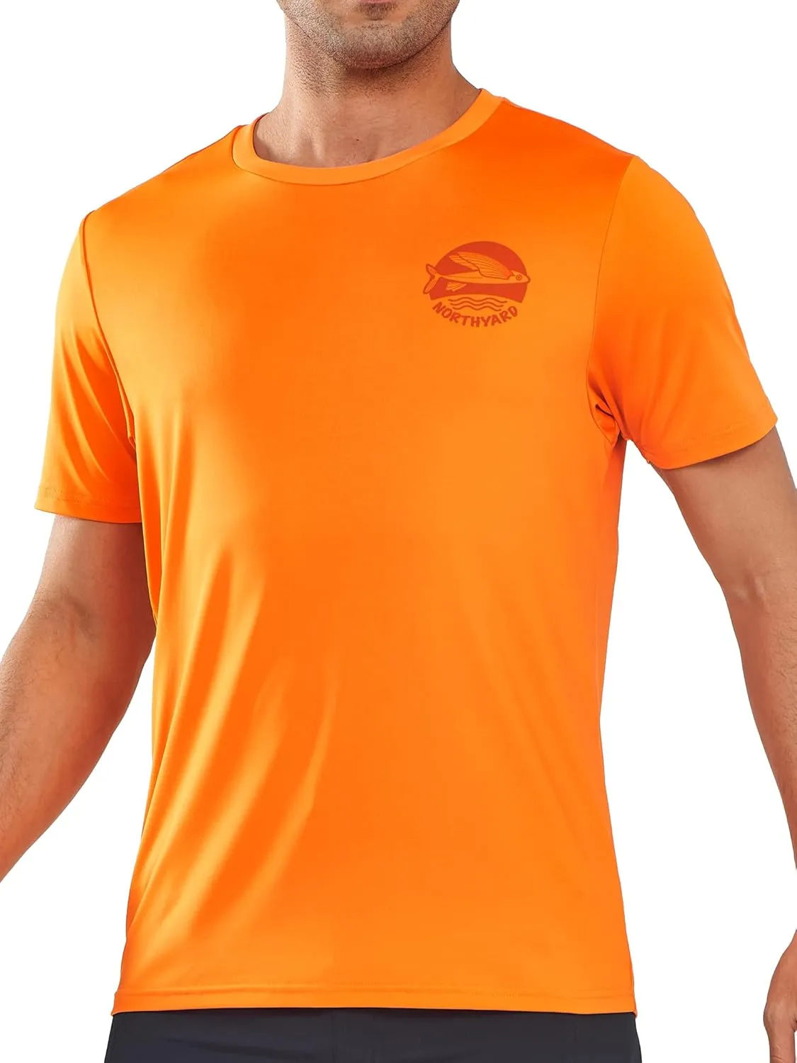 NORTHYARD Mens Rash Guard Shirt UPF 50  UV Sun Protection Short Sleeve Athletic T-Shirts for Men Quick Dry Fishing Beach Swim