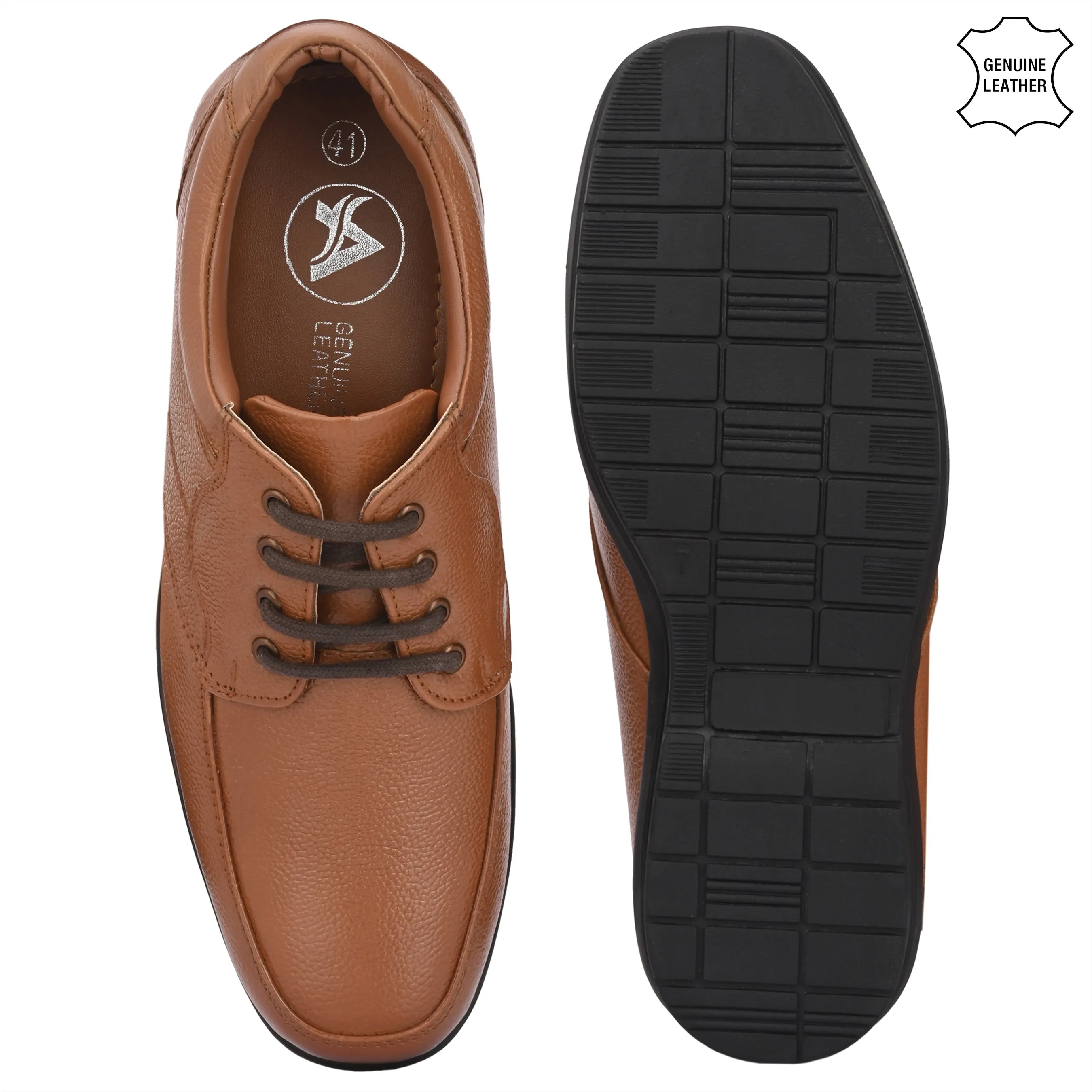 Prime Full Grain Leather Derby Lace Ups
