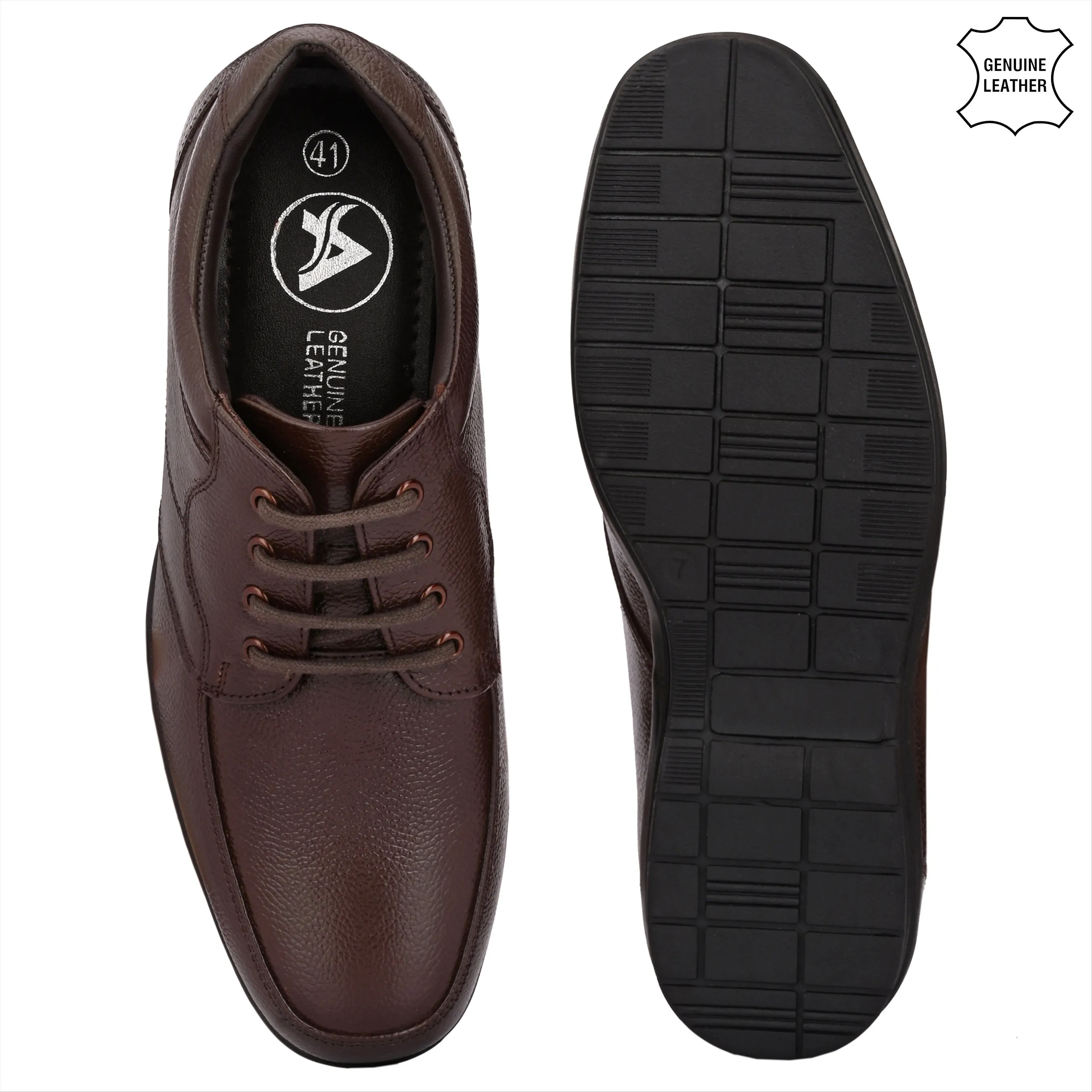 Prime Full Grain Leather Derby Lace Ups