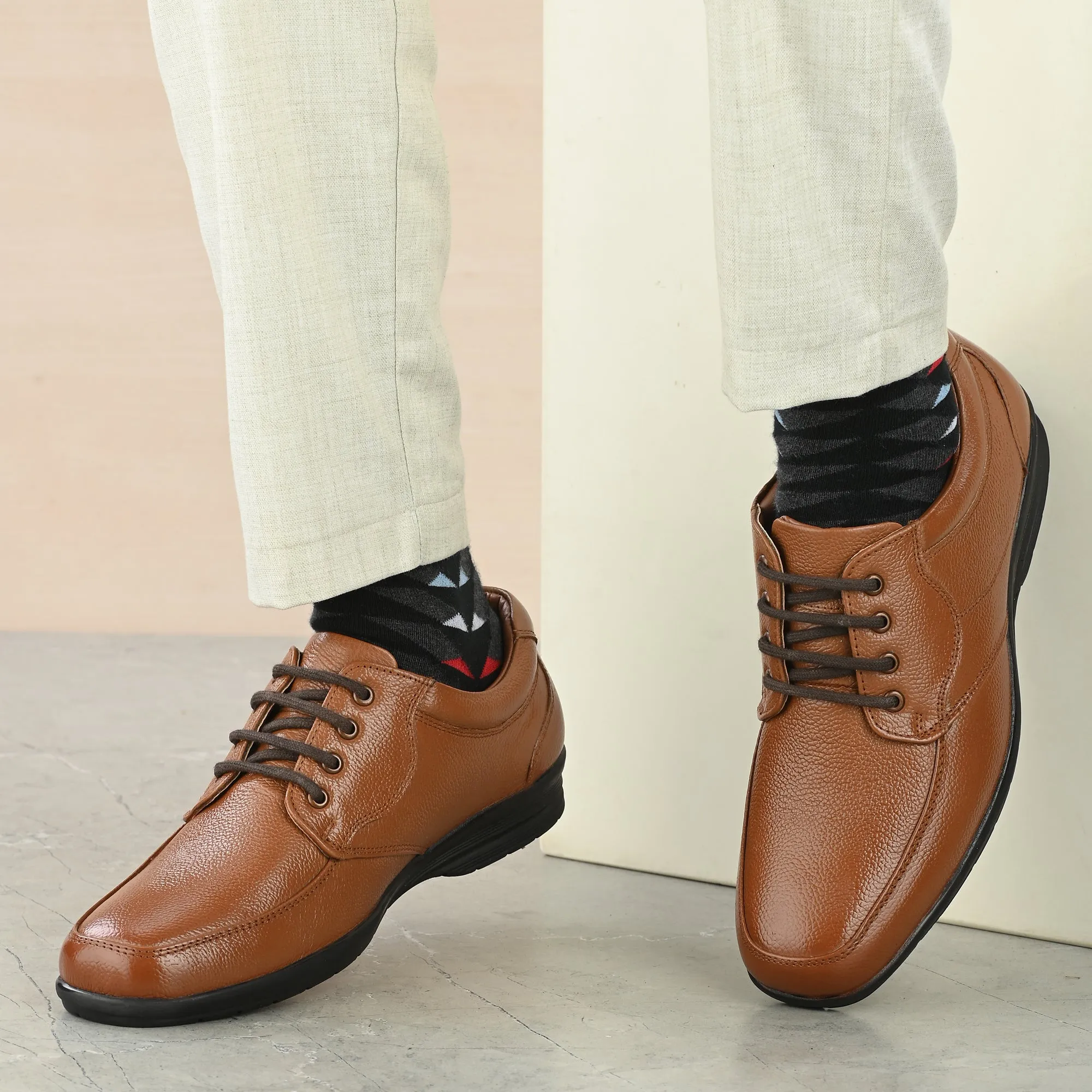 Prime Full Grain Leather Derby Lace Ups