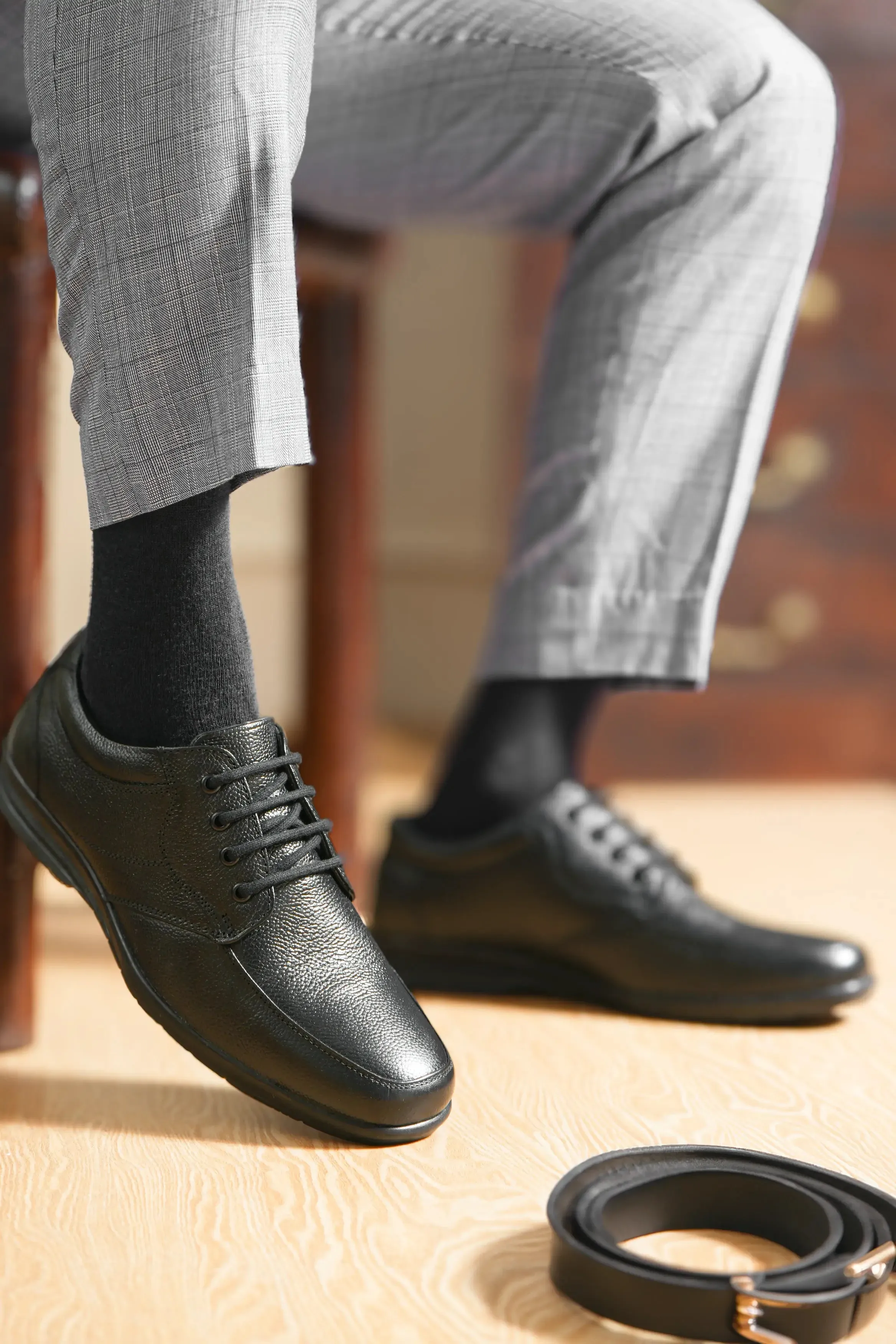 Prime Full Grain Leather Derby Lace Ups