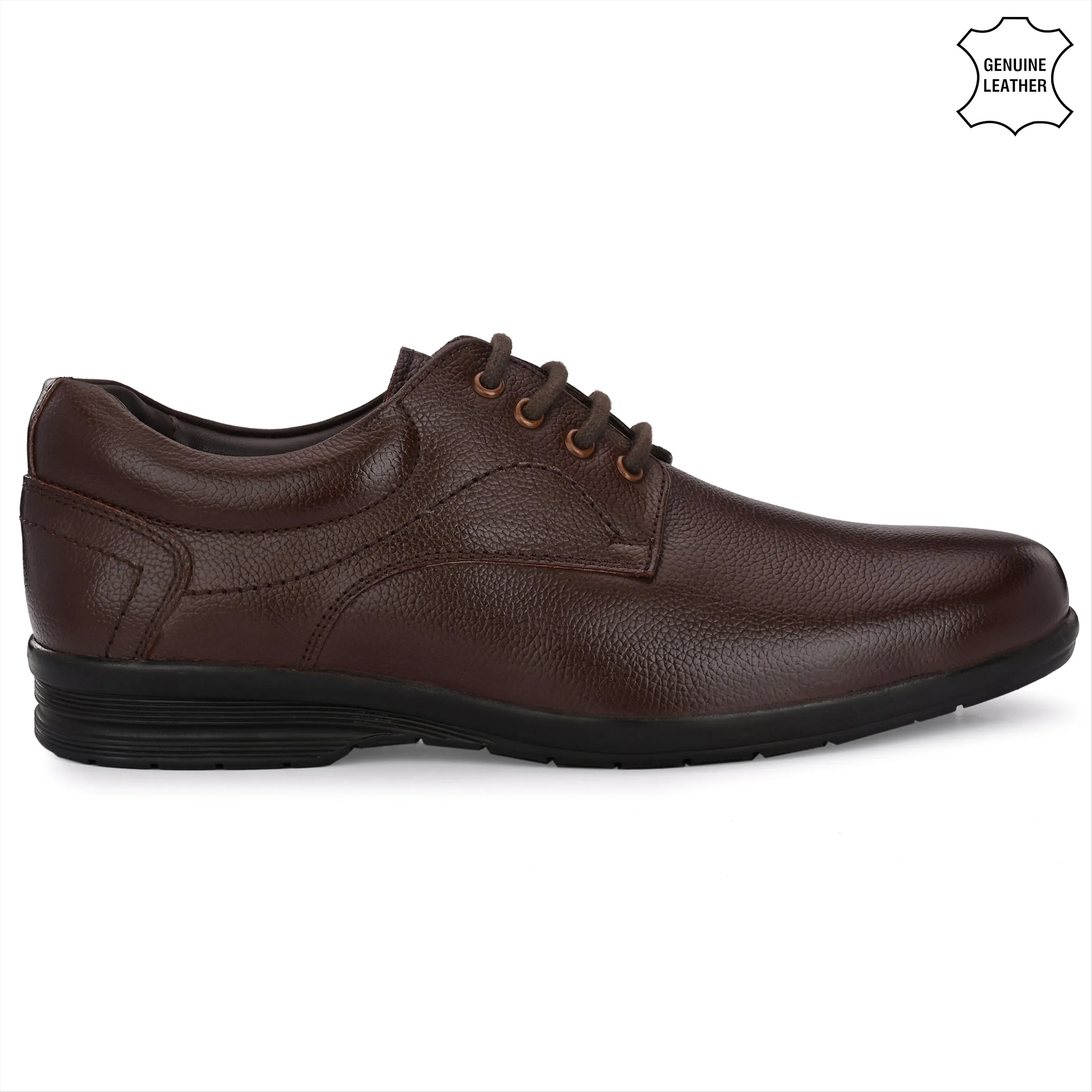 Smooth Full Grain Leather Derby Lace Ups