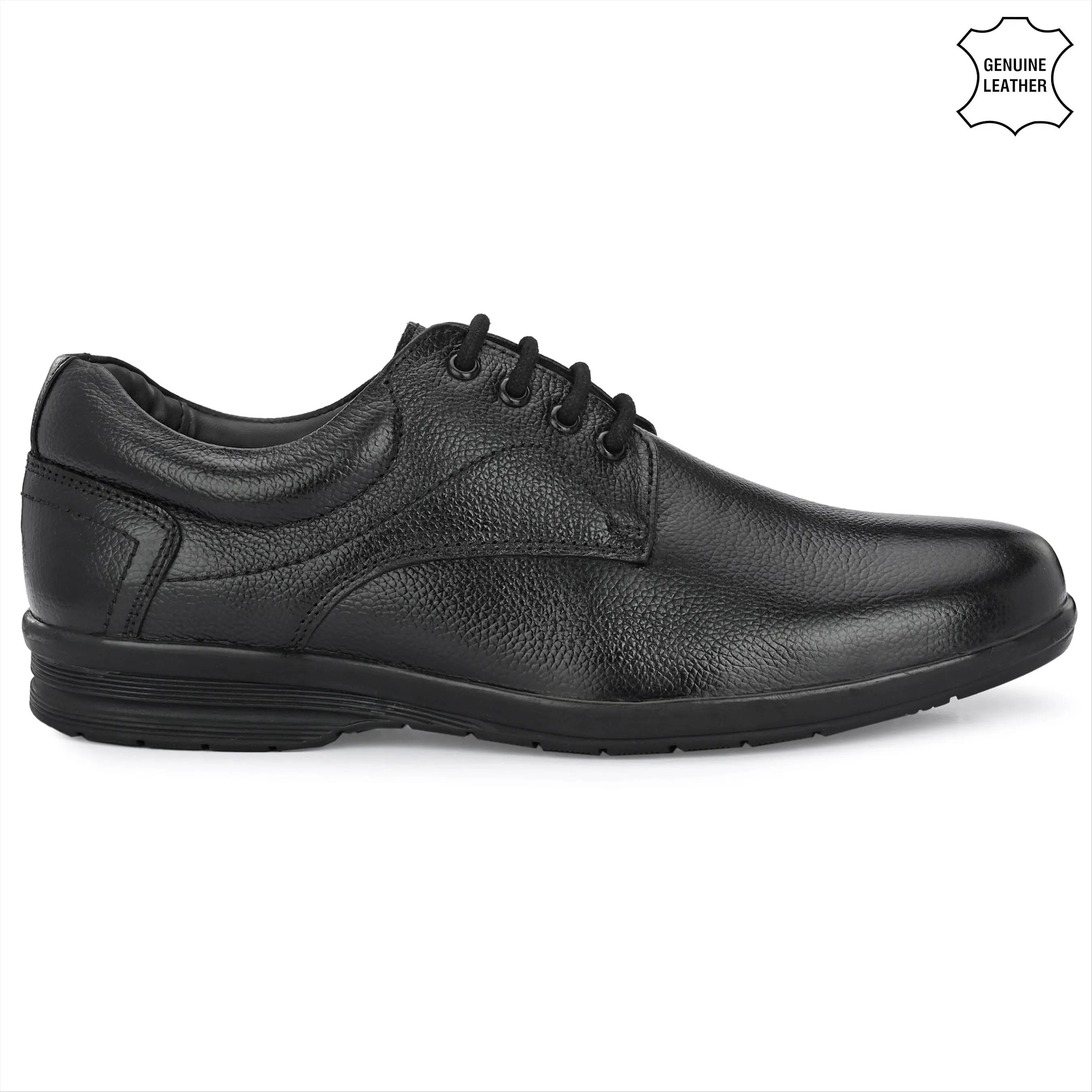 Smooth Full Grain Leather Derby Lace Ups