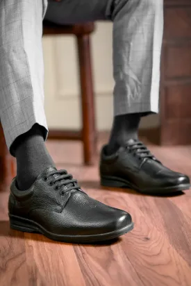 Smooth Full Grain Leather Derby Lace Ups