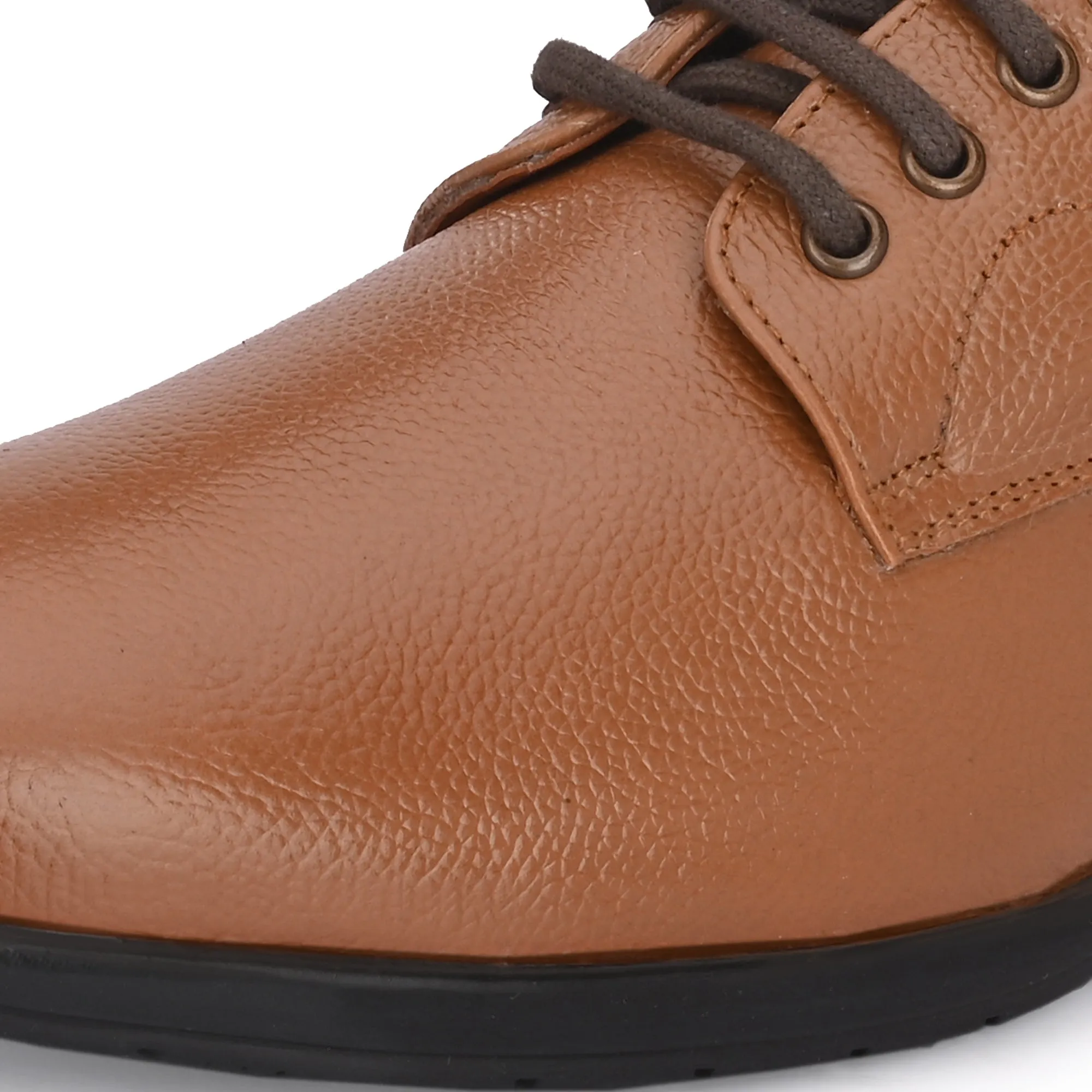 Smooth Full Grain Leather Derby Lace Ups