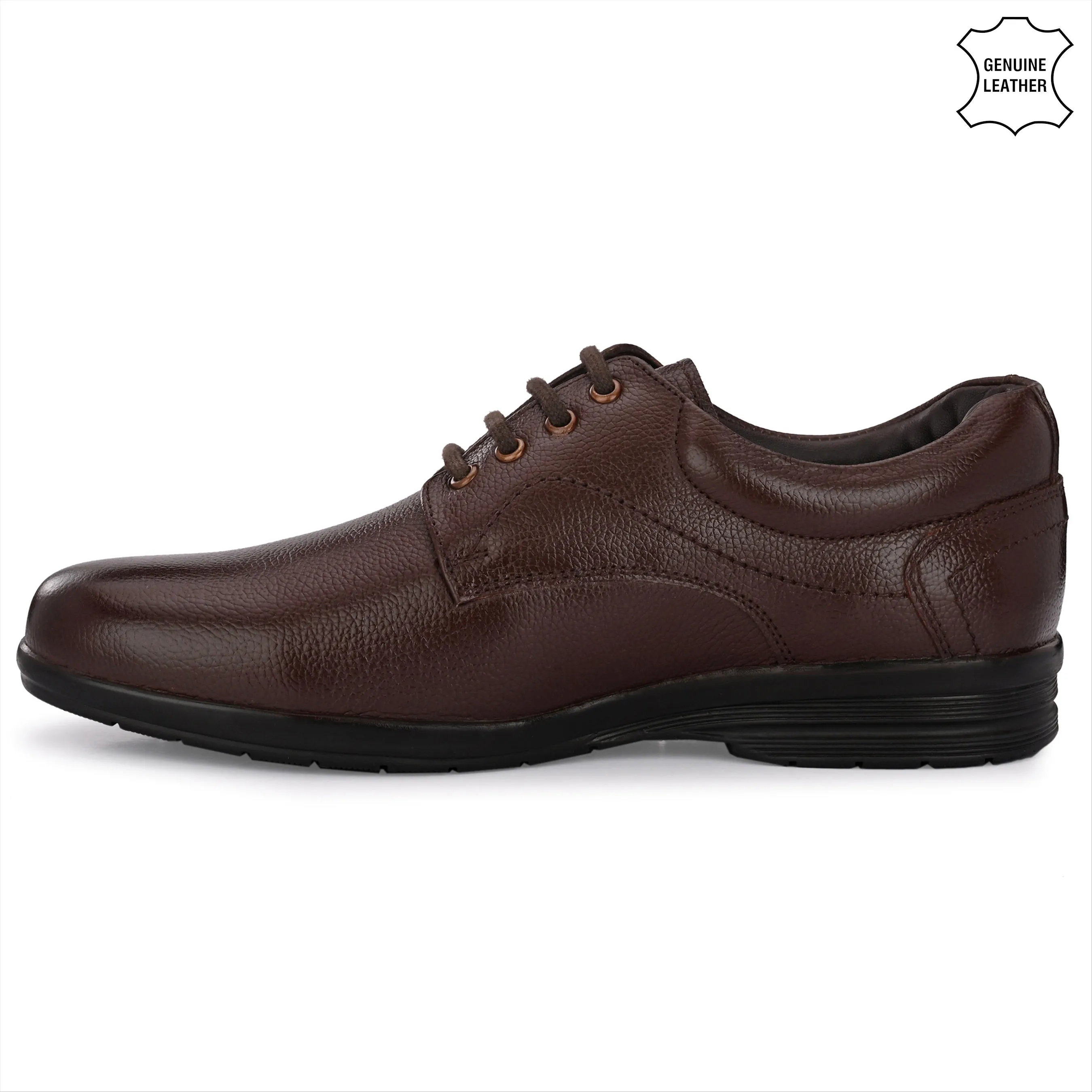 Smooth Full Grain Leather Derby Lace Ups