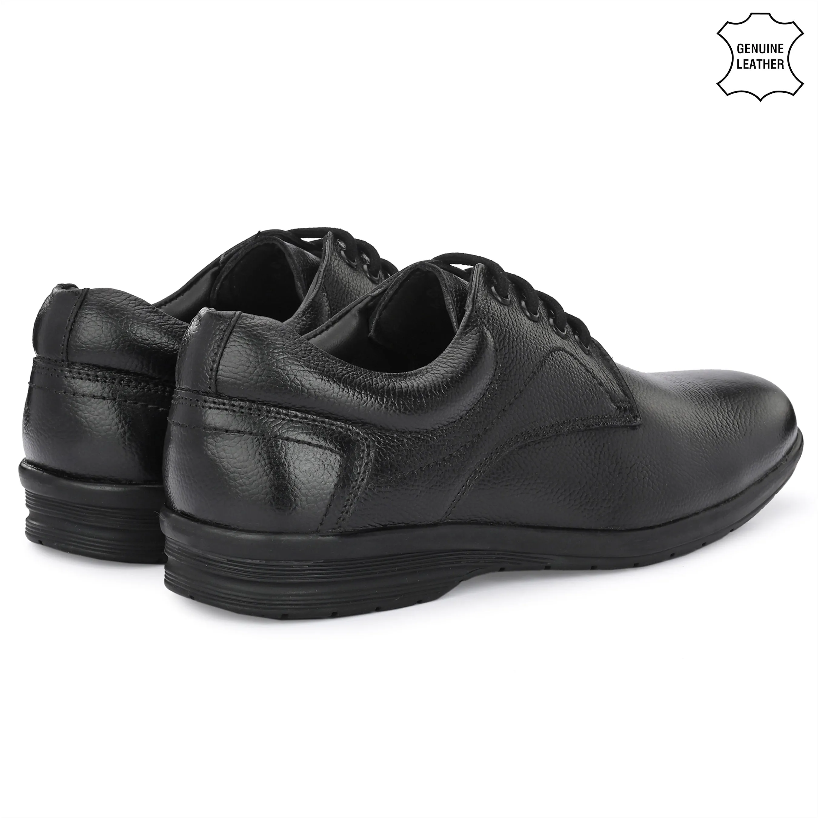 Smooth Full Grain Leather Derby Lace Ups