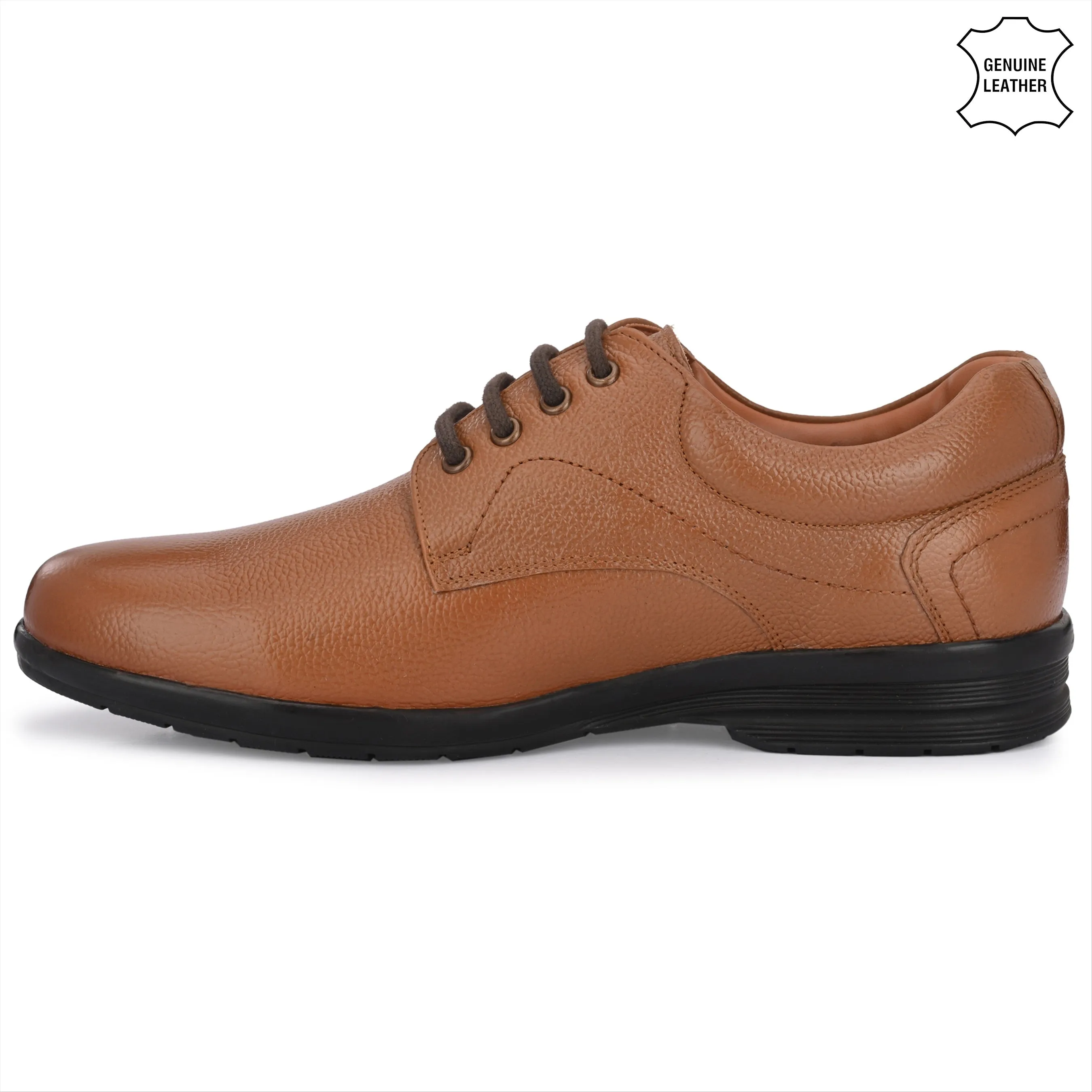 Smooth Full Grain Leather Derby Lace Ups