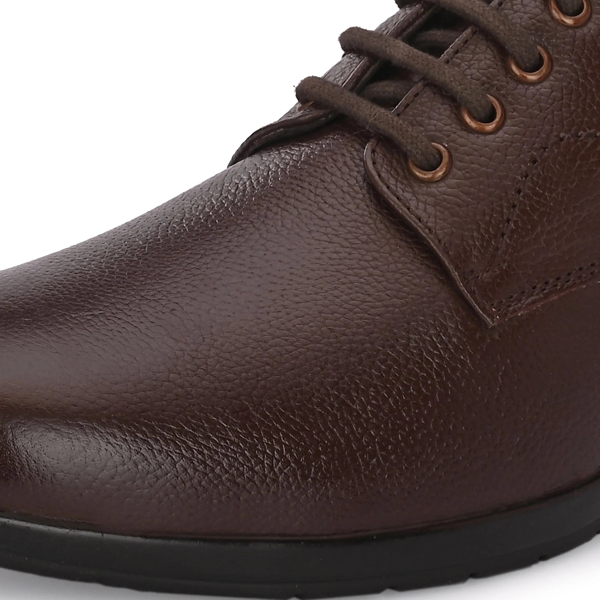 Smooth Full Grain Leather Derby Lace Ups