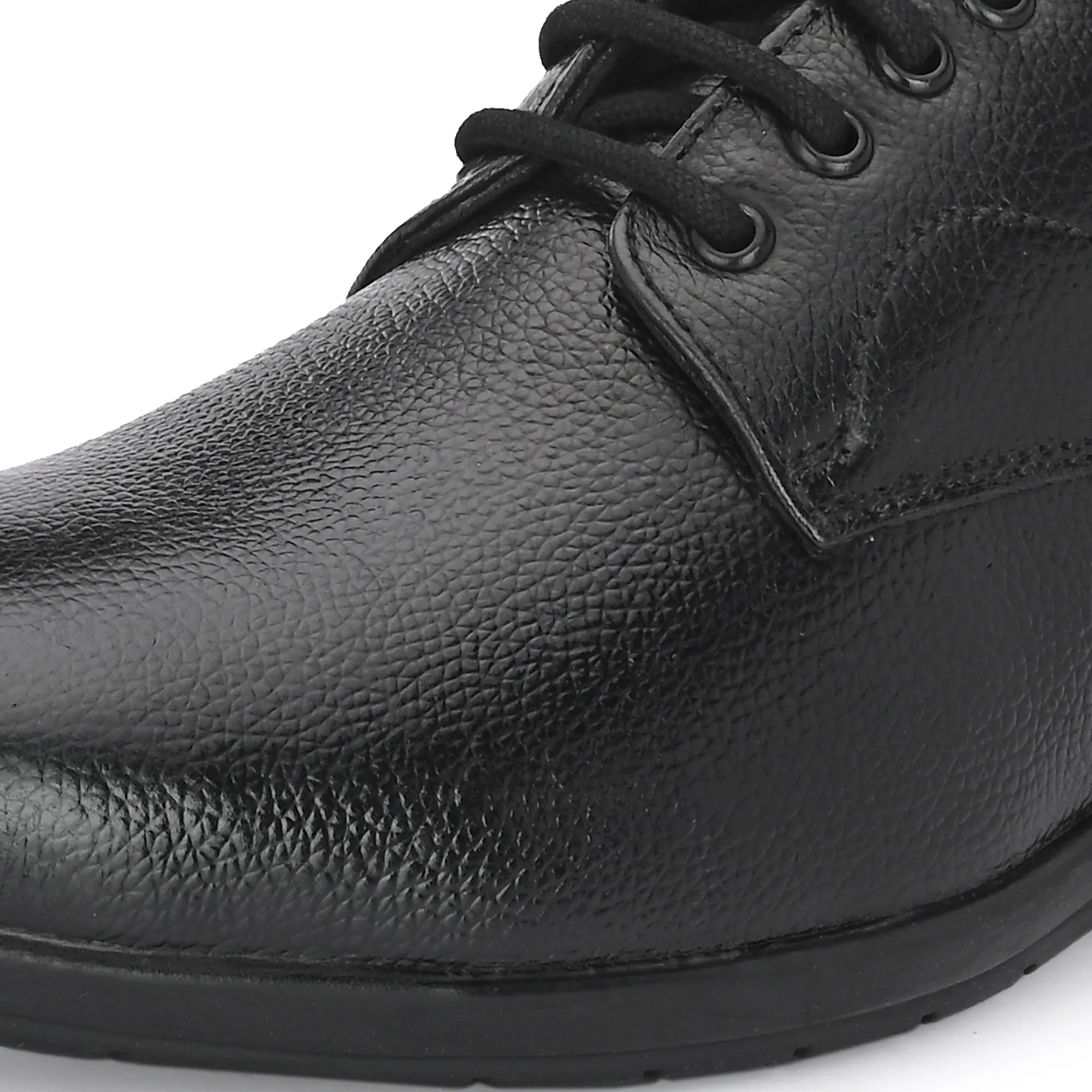 Smooth Full Grain Leather Derby Lace Ups