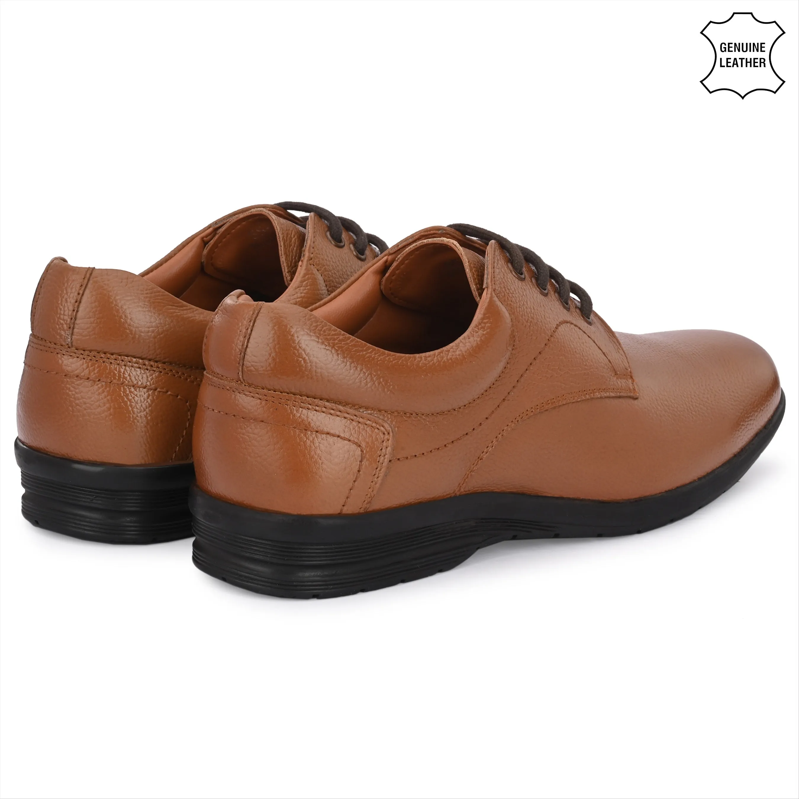 Smooth Full Grain Leather Derby Lace Ups