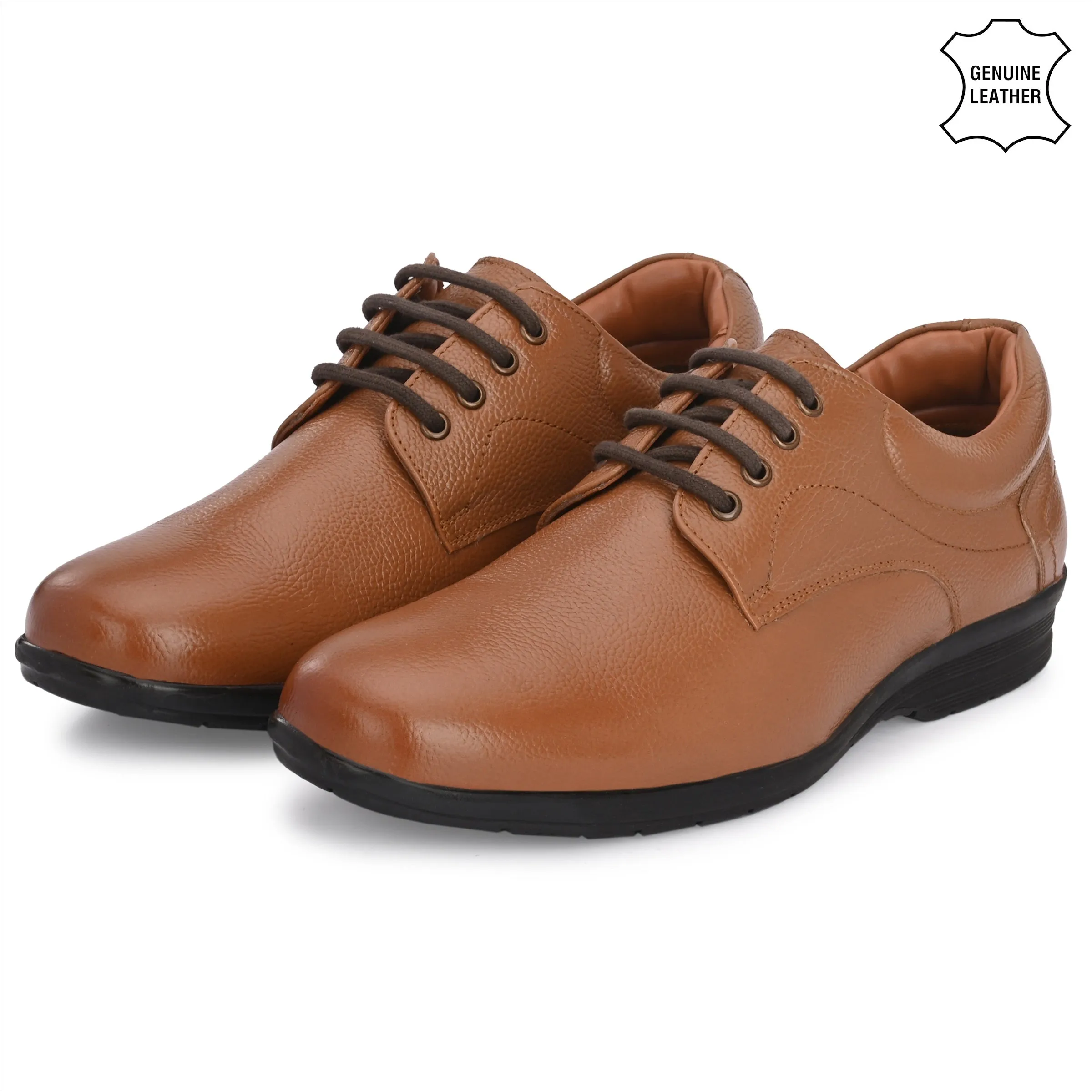 Smooth Full Grain Leather Derby Lace Ups