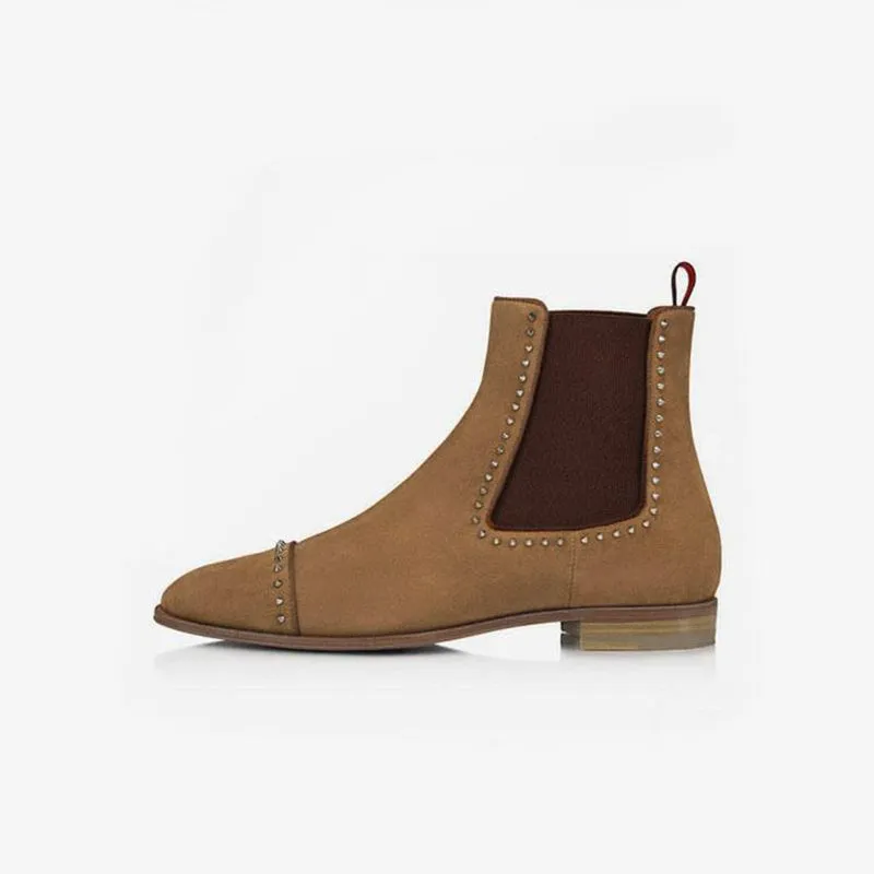 Tangible Silver-Tone Spikes Boots