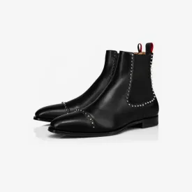 Tangible Silver-Tone Spikes Boots