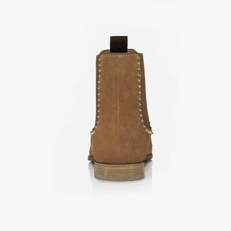 Tangible Silver-Tone Spikes Boots