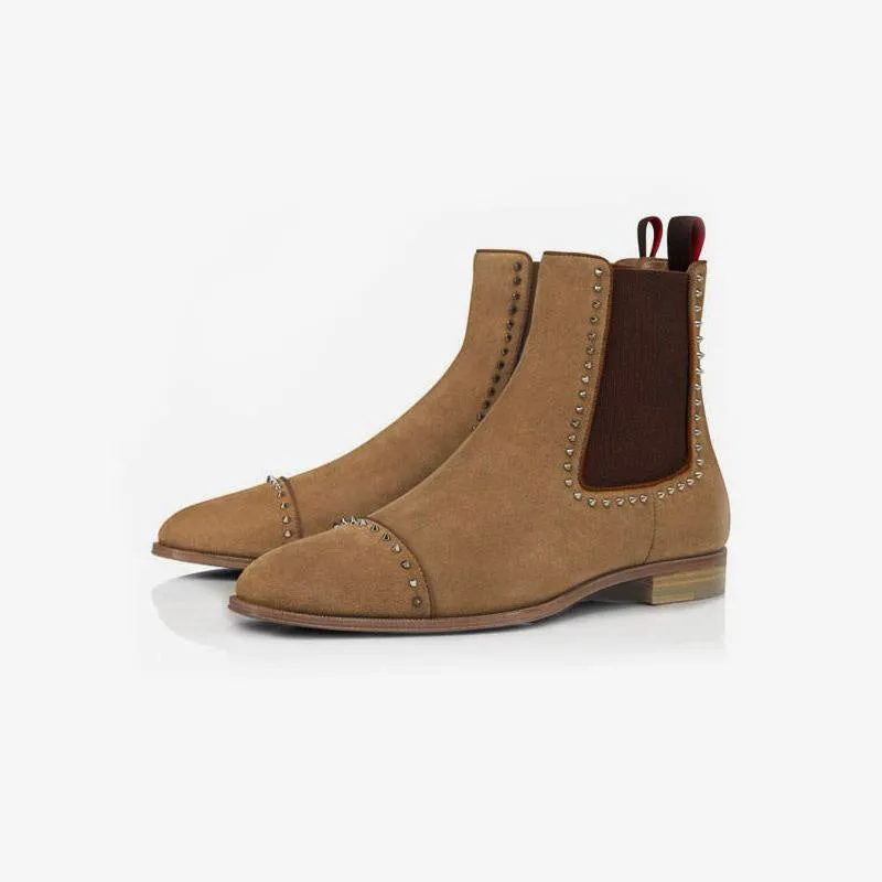 Tangible Silver-Tone Spikes Boots