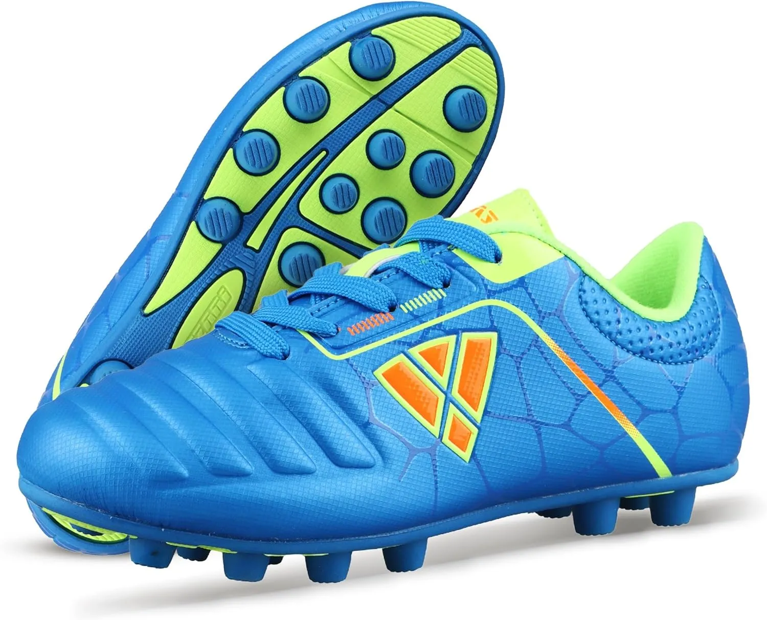 Vizari USA Soccer Cleats Boys, Girls - FG Firm Ground Football Shoes for Toddlers/Little/Big Kids - Youth Football Cleats - Comfort & Excellent Traction