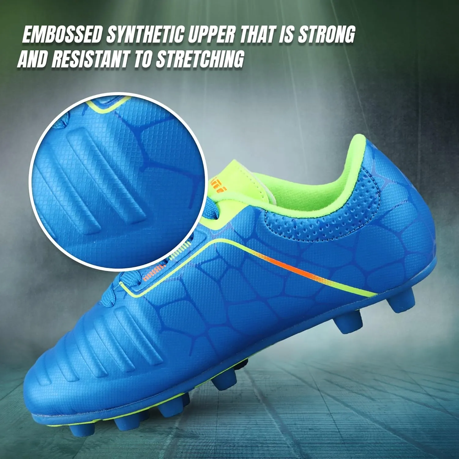 Vizari USA Soccer Cleats Boys, Girls - FG Firm Ground Football Shoes for Toddlers/Little/Big Kids - Youth Football Cleats - Comfort & Excellent Traction